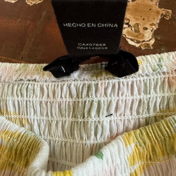 Arden B. Tropical Print Lightweight Wide Leg Jumpsuit Size S - Picture 11 of 11